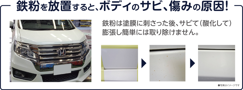 鉄粉落とし Honda Cars 北海道